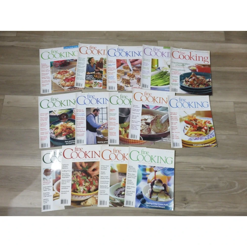 Taunton Fine Cooking Magazine Lot of 14 Issues 1995-2003 Recipes Mixed